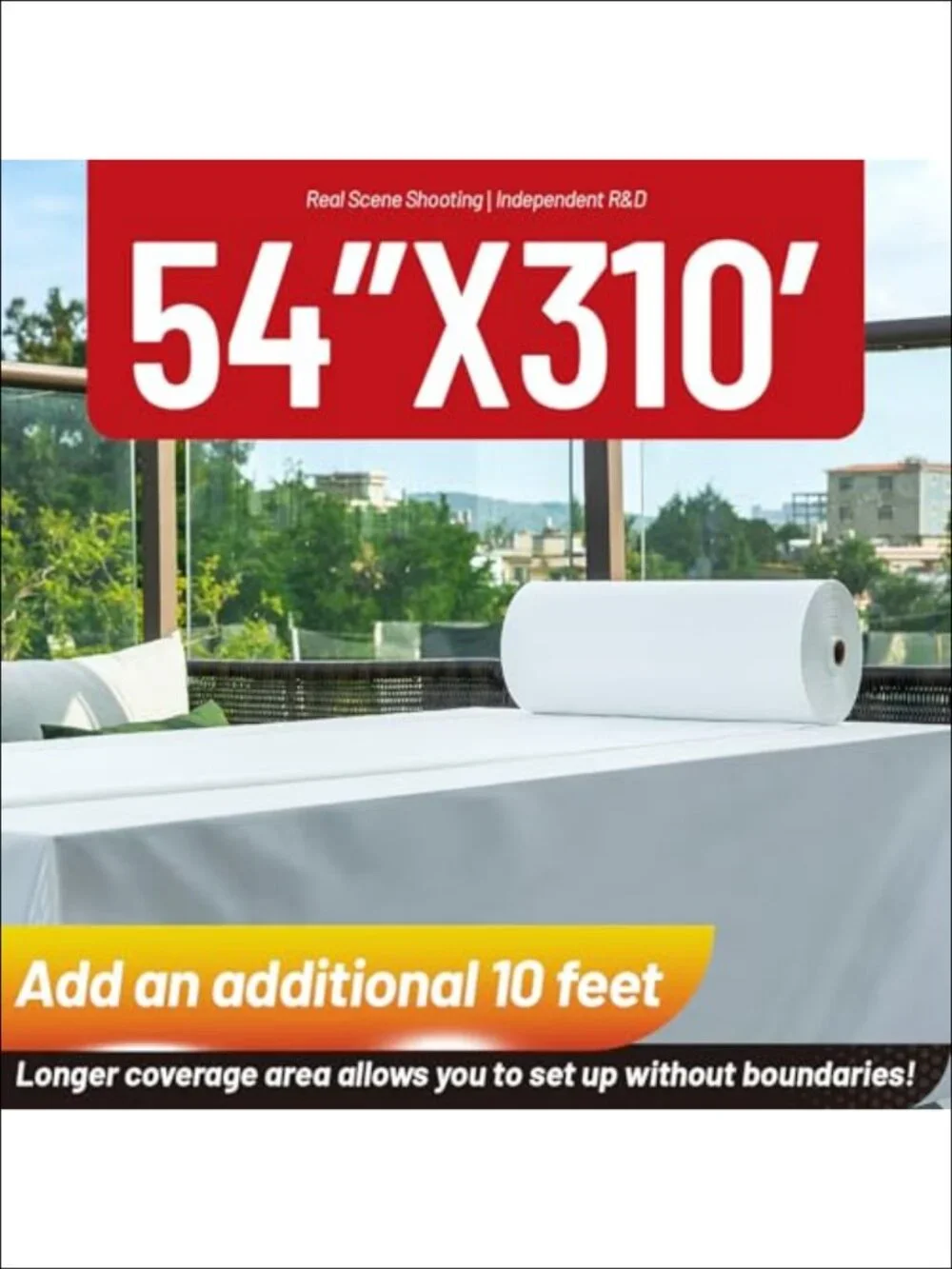 Disposable Plastic Tablecloth Roll 310 Ft x 54 in PEVA Embossed